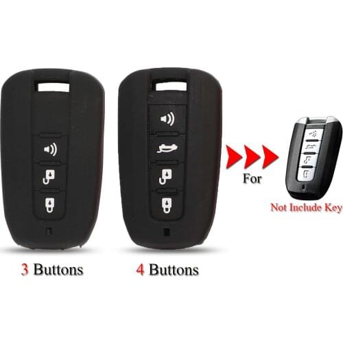 Kutery Silicone Rubber Car Key Case For Ssangyong Actyon Kyron Rodius Tivolan Car Cover Protecor 3/4Buttons Black Red DarkBlue