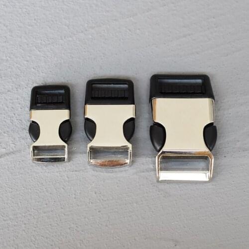 1 Pcs 15/20/25mm Metal Quick Side Release Buckles for Webbing Tactical Belt Safety Strong Hooks Clips DIY Outdoor Luggage