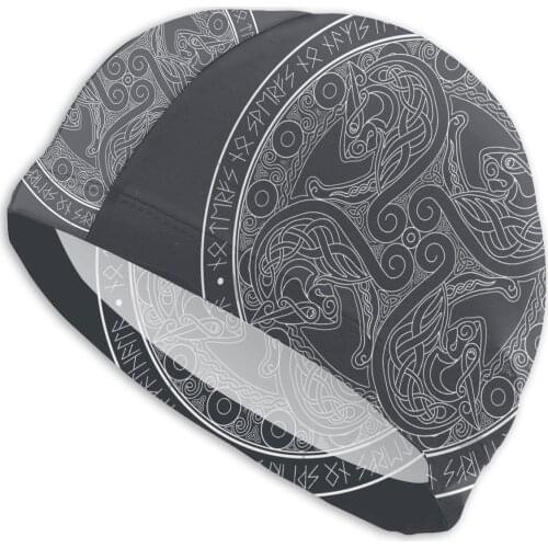 Mens Valhalla Swimming Cap No Nazis In Valhalla (Dark) Bath Caps Swimwear For Swimming in the Pool