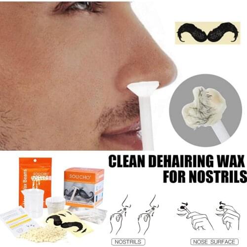 Nasal Hair Wax 50g Set Solid Hard Wax Hair Removal Nose Hair Lip Hair Facial Hair Removal Wax Set