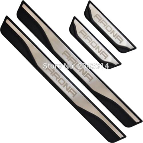 For Seat Arona 2017 2018 2019 2020 Accessories Stainless Door Sill Scuff Kick Plate Protector Trim Guard Pedal Cover Car Styling