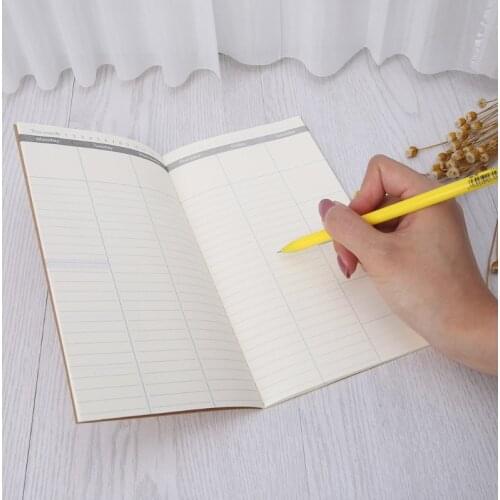 Kraft Cover Weekly Planner Diary Journal Memo Notebook Note Pad School Office