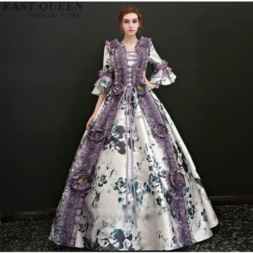 18th century dress mid modern medival renaissance festival cosplay costume dress gothic party princess gowns dresses DD1186