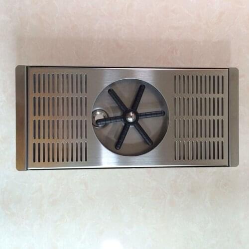 Surface Mount Beer Drip Tray With Rinser ,Size 350*160*25mm, Bar Drip Tray For Beer Dispensing