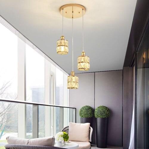 Pendant Lamp Crystal Dining Room Lamp Coffee Shop Pendant Light Bar Pendant Lighting Chandelier