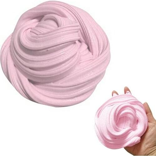 Candy Floss Fluffy Stretchy Slime Clay Mud Safe Washable Stress Relief Adults Kids Toy 60ML AN88