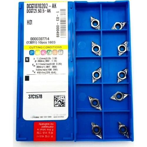 Turning tool DCGT070204 DCGT070208 DCGT070202-AK H01 external aluminum alloy CNC lathe tool insert aluminum cutting tool