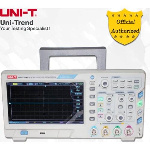 UNI-T UPO2102CS Ultra Phosphor Oscilloscope; 2Channels, 100MHz Bandwidth, 1GS/s Sampling Rate, USB Communication