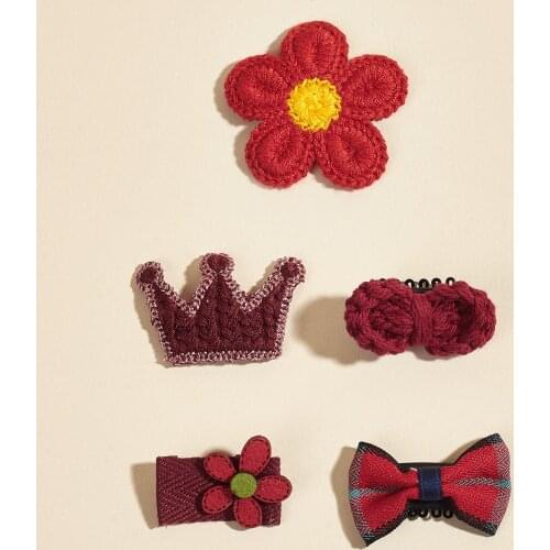 Dogs Kingdom Variety Patterns Pet Dog Cat Head Flower Hairpin Pet Bow Hairpin