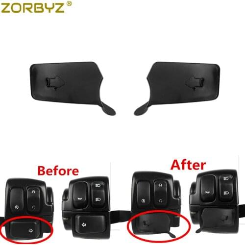ZORBYZ Motorcycle Left Right Extension Turn Signal Control Switch Cover For Harley Sportster XL Model Softail Dyna 1996-2017