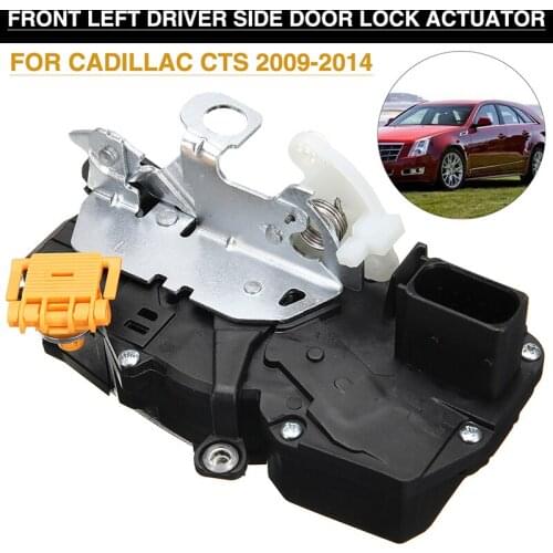1Pc Black Car Front Left Driver Side Door Lock Actuator ABS Metal Door Mechanism 22741951 Fit For Cadillac CTS 2009-2014 Parts