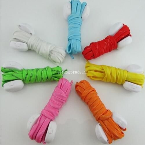 100pcs LED Shoelaces Disco Party Light Up Glow Nylon Straps Luminous Flashing Shoe Laces Free Shipping