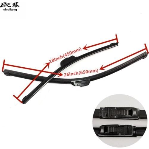 2pcs/lot SG-001 Wiper blades for 2006-2015 MAZDA CX-9 CX9 CX 9 TB 26"+18" fit standard J hook wiper arms car accessories