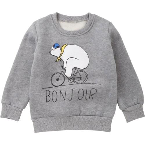 27Kids Autumn Girls Sweater Shirt Full sleeve Boys Top Cotton Fabric Winter Children Clothe