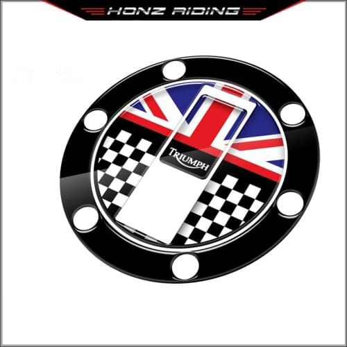 For Triumph Rocket III SPEED TRIPLE STREET TWIN AMERICA 3D Motorcycle Sticker Gas Tank Cap Protector