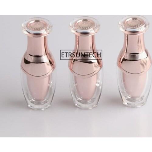 50pcs 15ml Acrylic Pump Bottle Refillable Oil Essential Aromatherapy Perfume Container Liquid Bottle F3789