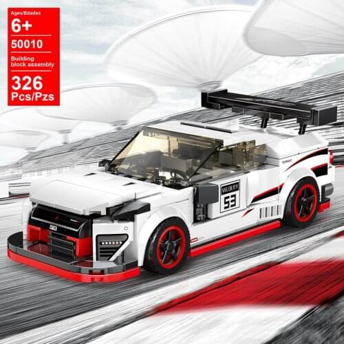 50010 GT-R Nismo Super Racing sport Famous Car World car model Boy Assembled Particle Building Block Toys for children gifts