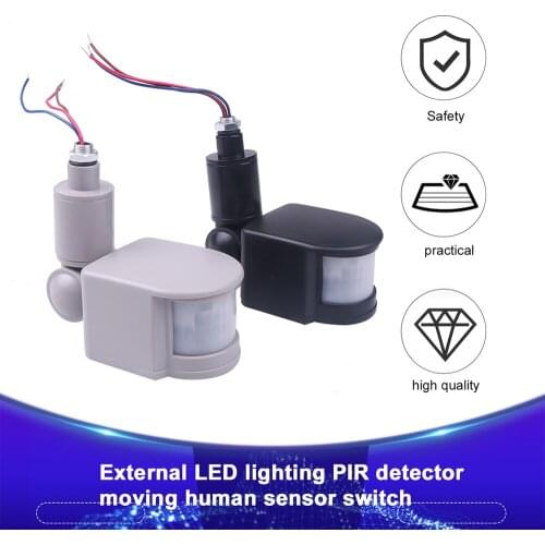 AC 12V/220V Infrared PIR Motion Sensor 180 Degree Wall Light Switch Body Sensor Intelligent Sensor Switch