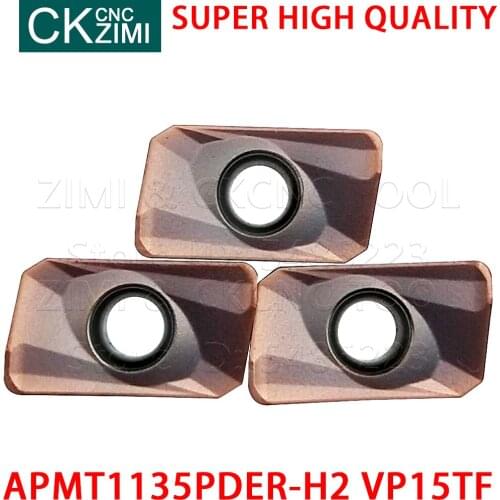 APMT1135PDER-H2 VP15TF APMT 1135 PDER H2 VP15TF Carbide Inserts Milling Inserts Tools Cutting CNC Lathe Cutter Indexable Tools
