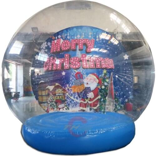 Free shipping 3m dia inflatable Christmas globe dome tent / portable santa globe dome tent inflatable / professional inflatable