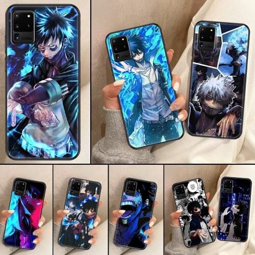 My Hero Academia Dabi Phone case For Samsung Galaxy Note 4 8 9 10 20 S8 S9 S10 S10E S20 Plus UITRA Ultra black tpu funda 3D back