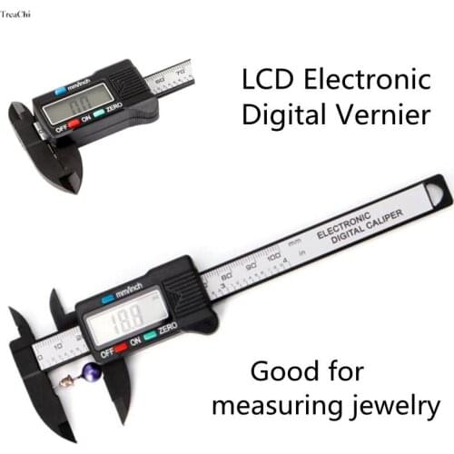 Lcd Electronic Caliper Vernier Digital Gauge Measure Jewelry Measuring Tools for Stone Beads Gem Jade Micrometer 0-100 Mm