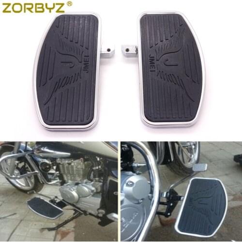 ZORBYZ Motorcycle Floorboard Footboards Footrest Pad For Honda VTX1300 VTX1800 Suzuki VL400 C50