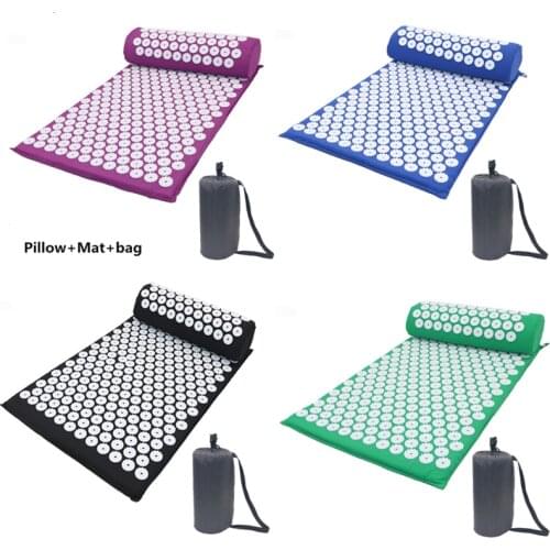 MO TULIP Massager Cushion Massage Yoga Mat Acupressure Relieve Stress Back Body Pain Spike Mat Acupuncture Massage Yoga Mat