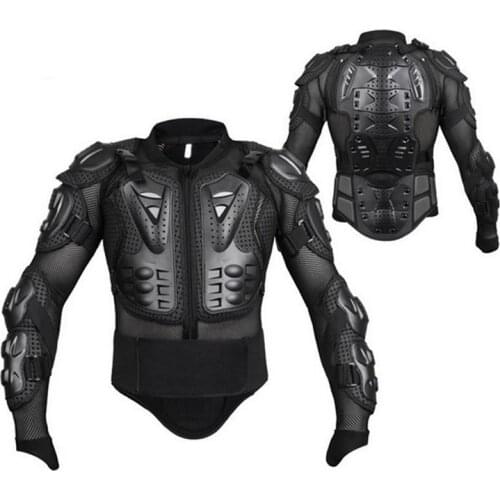 Handsome S-XXXL Black Motorcycle Armor Motorcycle Full Body Armor Protective Suit Spine Chest Shoulder Protection Riding Gear