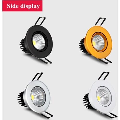 Round dimmable AC85V-265V 3W5W7W9W12W15W18W ceiling lamp Epistar LED lamp embedded spotlight home lighting