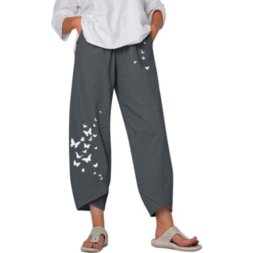 LORDWEY Women's Cropped Trousers