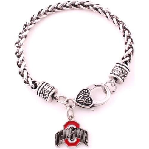 2021 Newly Sesigned NCAA Bracelet Alloy Adjustable Twist Bracelet