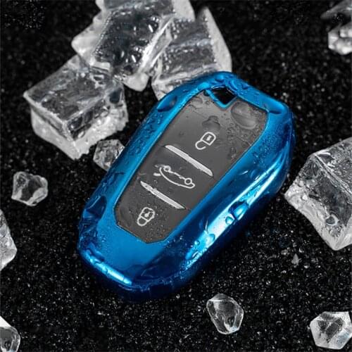 New Soft TPU Car Smart Key Case Cover Full cover For Peugeot 3008 208 308 508 408 2008 307 4008 2016-2018 Auto Key Covers