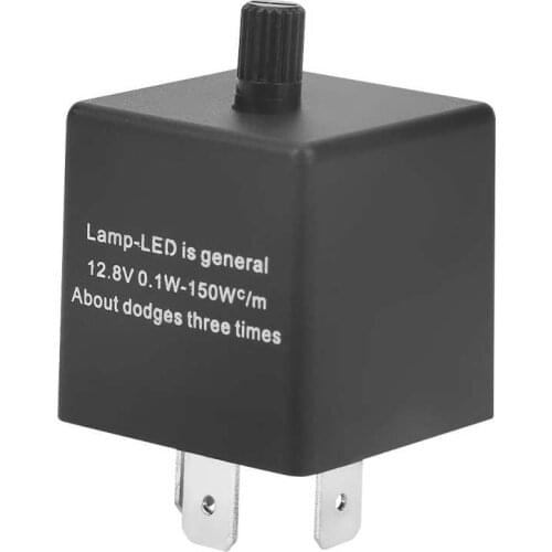 Delay Relay CF13 JL 02 3Pin Adjustable LED Flasher Flash Relay for Turn Signal Light Hyper Flash Fix Latching Relay