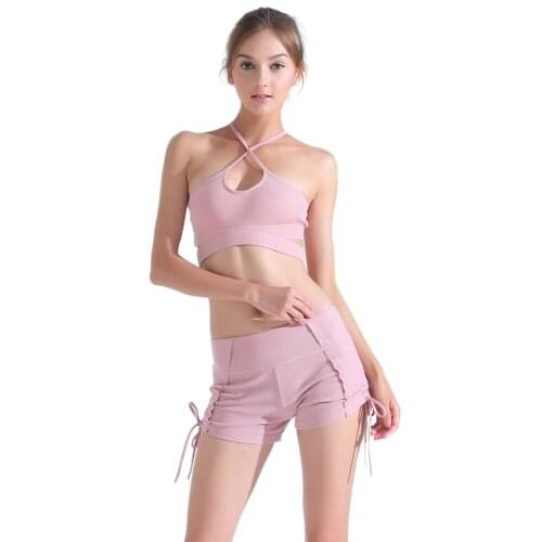Sports Wear For Women Gym Fitness Clothing Female Cotton Dry Fit Cozy Solid Slim Strappy Yoga Wear Jogging Femme Workout Clothes
