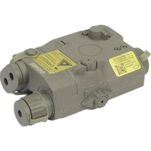 Tactical flahlight PEQ 15 LA-5 Battery Case battery box + green laser for 20 mm Black DE FG 547