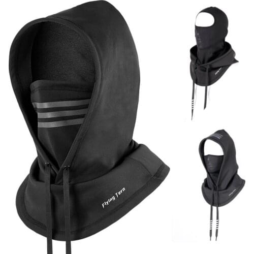 Winter Mask Cycling Skiing Thermal Mask Outdoor Windproof Cycling Headgear Half Face Mask Warm Hat Reflective Bicycle Cap -40