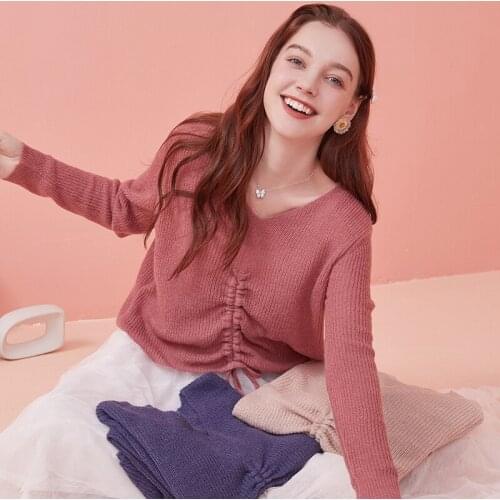 Женские пуловеры с V-образным вырезом Artka China At AliExpress