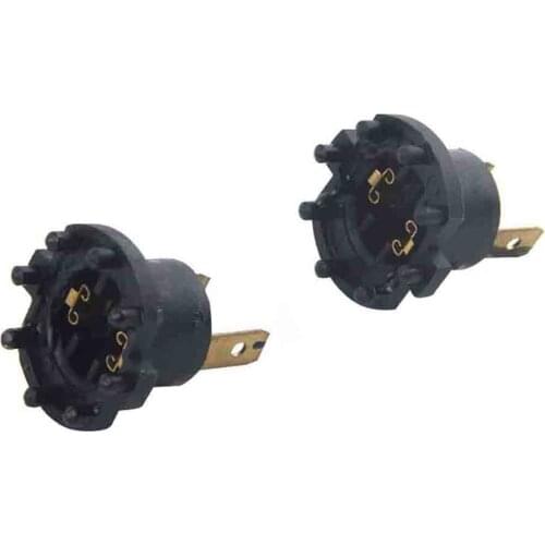 1 Pair Car Headlamp Socket H7 Globe Bulb Holder Replacement for Mazda 2 DE 3 323 BK BJ B28V510A3 12V