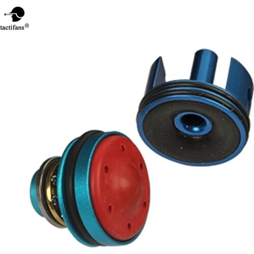 Silent Bearing Mushroom Piston & CNC Aluminum Alloy Cylinder Head Set For Airsoft AEG Ver.3 Hunting Army Accessories Paintball