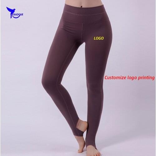 2020 Quick Dry Stretchy Compression Yoga Tights Women Push Up Running Pants High Waist Gym Fitness Leggings Sportswear Custom