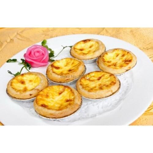 DHL 50set 250pcs/set Egg Tart Mold Cake Aluminium Alloy Tart Mould Baking Tool Cupcake Egg Tart Fruit Tart Mold 7cm Diameter