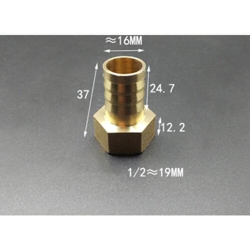 DN15 1/2" BSP Female x 16mm Hose Barb Brass Pipe Fitting Adapter Coupling