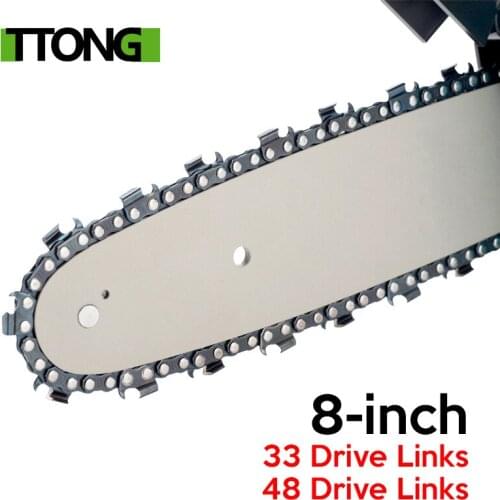 8-inch chainsaw blade and guide for Lithium Battery Portable Electric Pruning Saw Rechargeable Electric Saws Woodworking