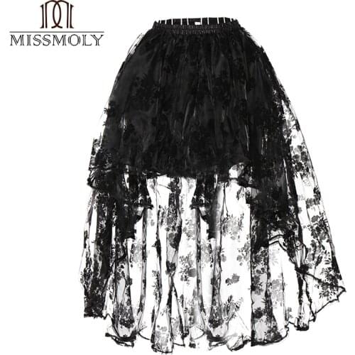 Miss Moly Steampunk Corset Sexy Gothic Bustier Irregular Palace Style Dress Slimming Burlesque Clothes Tutu skirt
