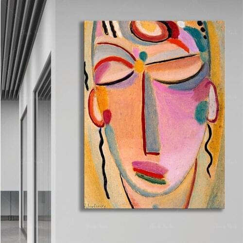 The Meditation of Alexej von Jawlensky Fine Art Prints-Poster Paper, Canvas Prints/Gift Ideas