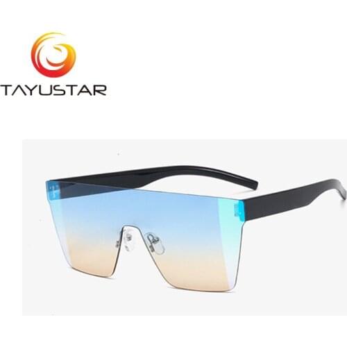 MEESHOW Brand Vintage Style Sunglasses Men Women Flat Lens Rimless Square Frame Women Sun Glasses Oculos Gafas