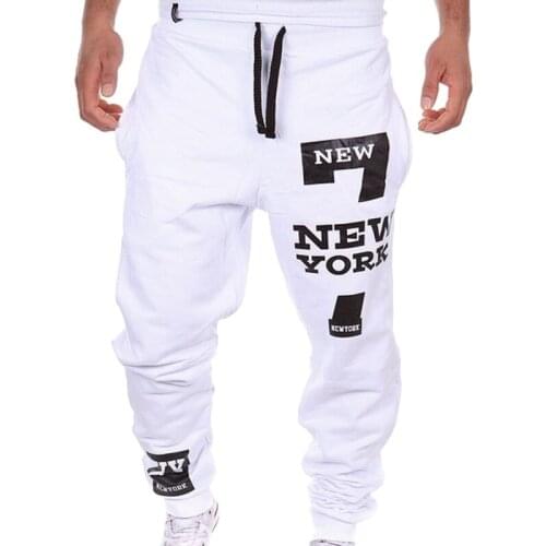 Men Sweatshirts Jogging Pants Men Casual Pants Men Casual Jogger Number 7 Printed Letter Drawstring Sweatpants Trousers Pants