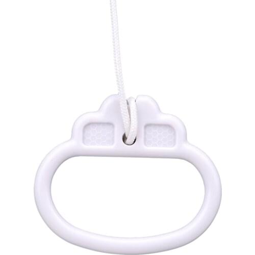 Pull Ring Music Box WhitePlastic Pull String Clockwork Cord Music Box Infant Kids Bed Bell Rattle Toy For Birthday Gifts