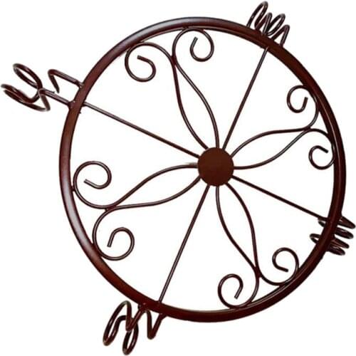 Floor Bonsai Wrought Flower Stand Outdoor Desktop Iron Balcony European Interior Indoor Living Room Plant